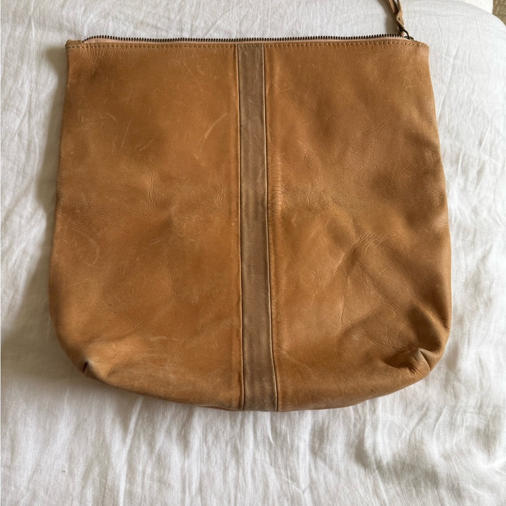 Tan Leather Able clutch - Picture 2 of 6